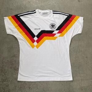 Vintage 80s 1984 Adidas Germany World Cup Soccer Knit T-Shirt